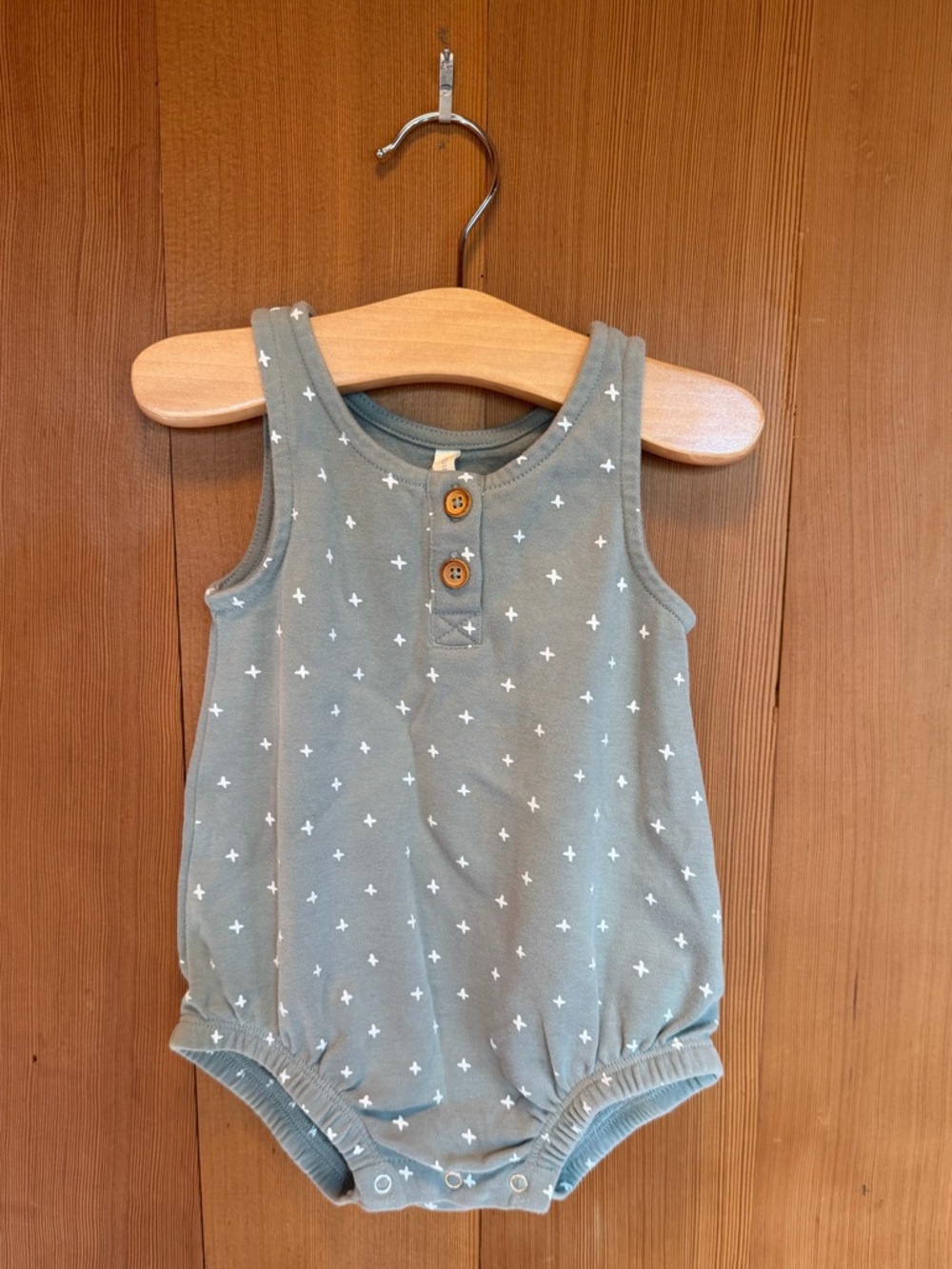 Quincy Mae Baby Unisex Sleeveless Bubble Jumpsuit 100% Organic Cotton